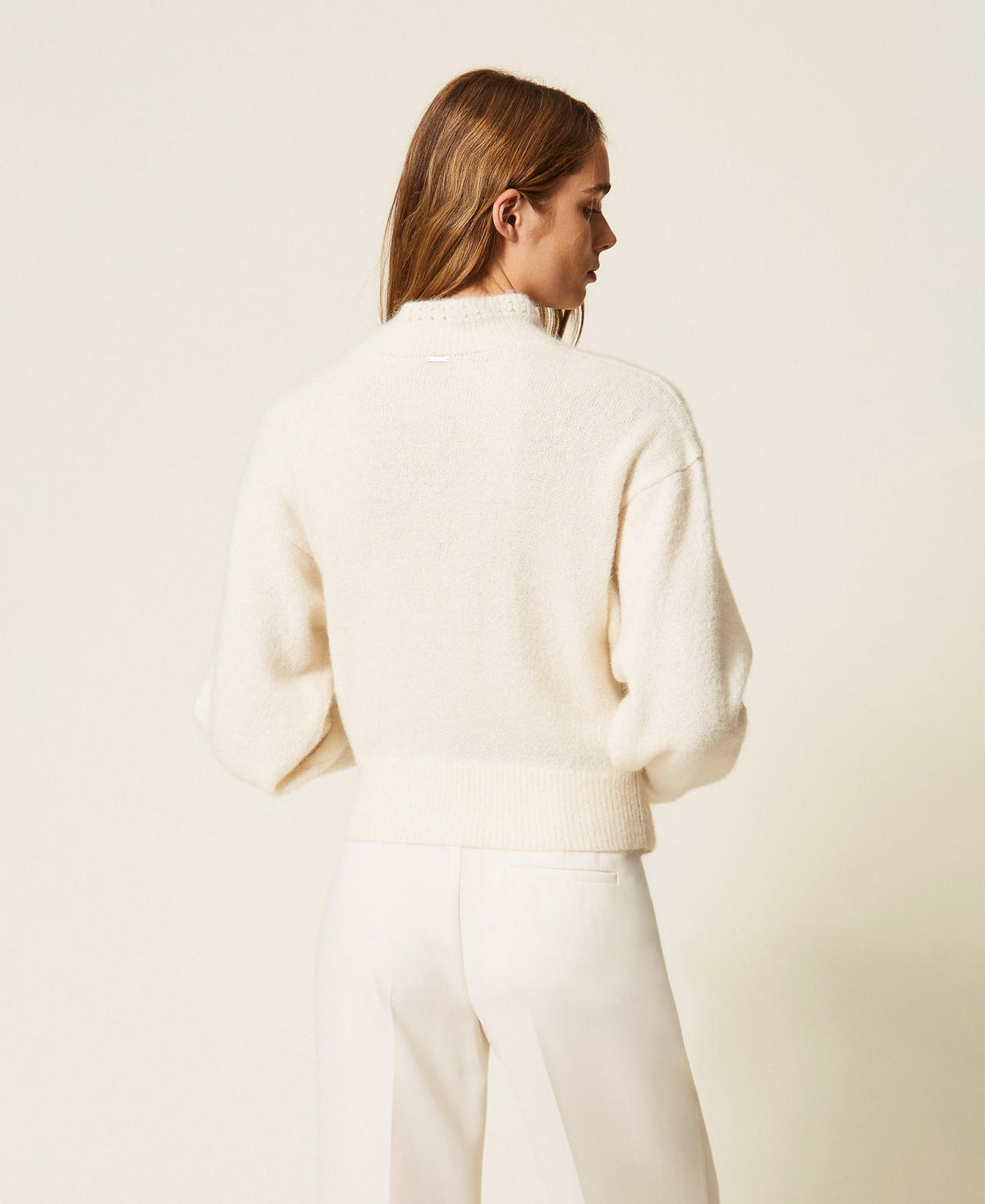 Twinset 262TT3341 - Maglia in misto alpaca jacquard