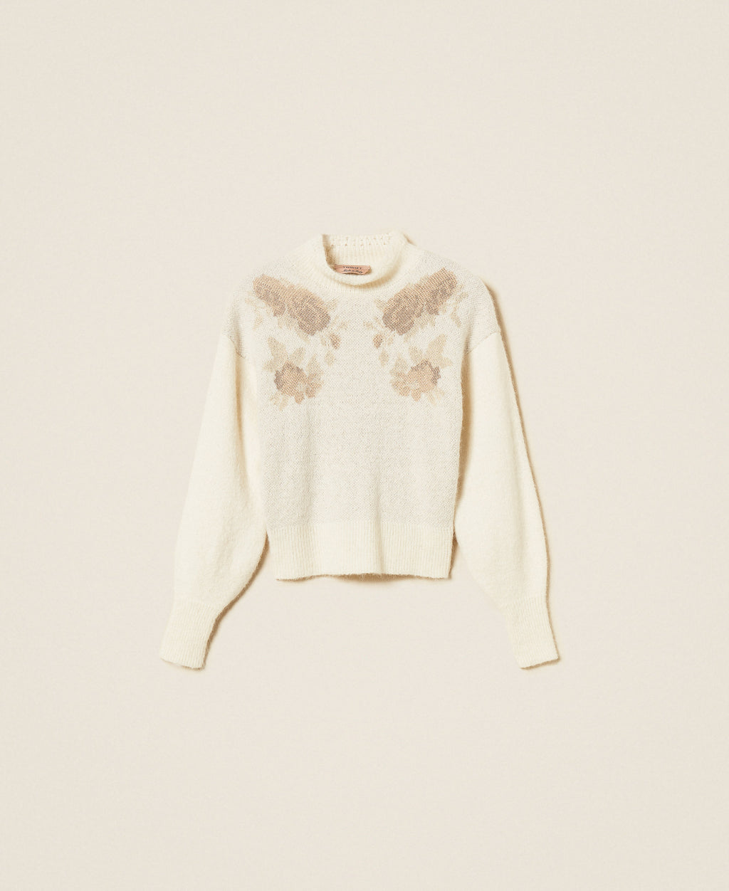 Twinset 262TT3341 - Maglia in misto alpaca jacquard