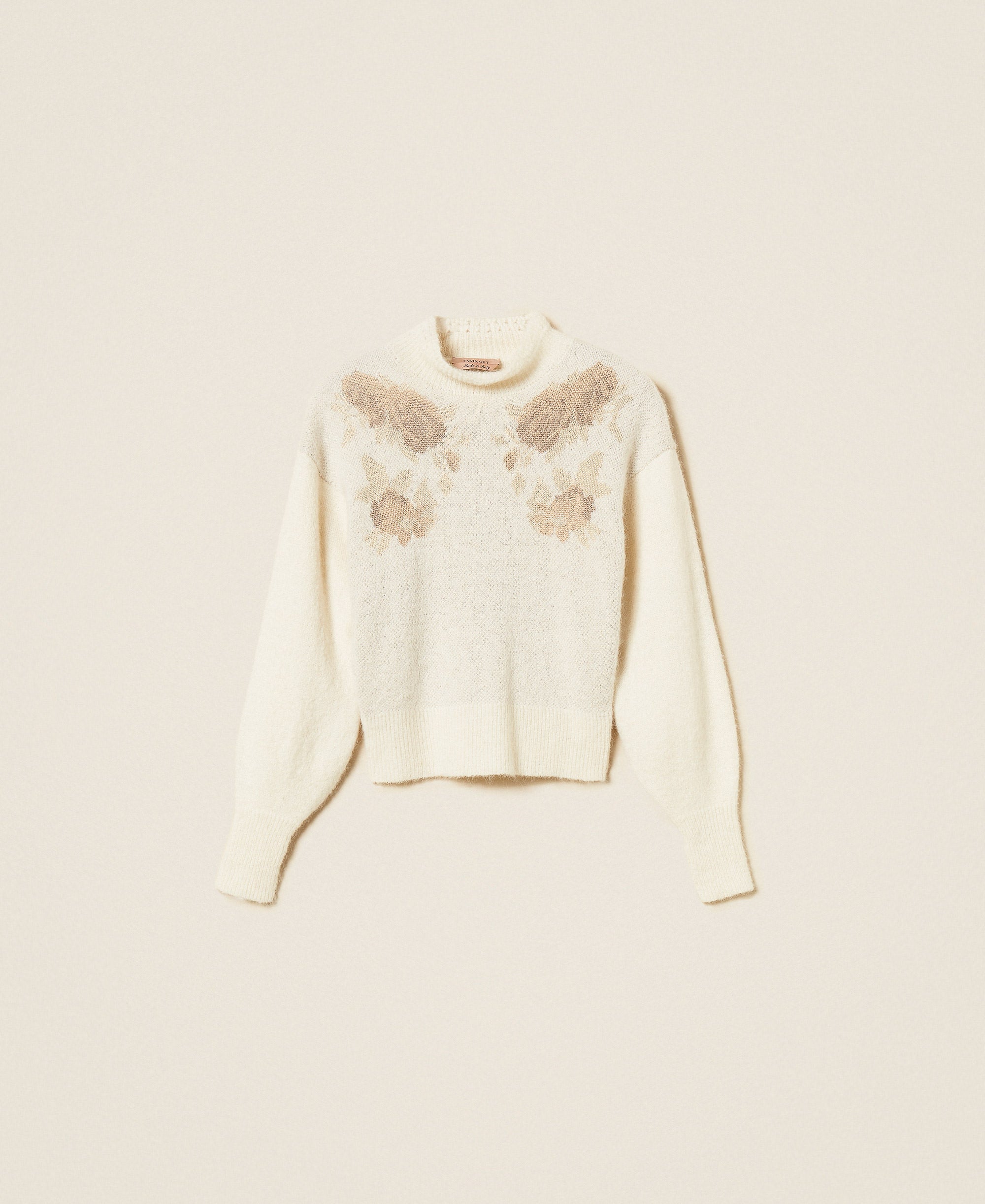Twinset 262TT3341 - Maglia in misto alpaca jacquard