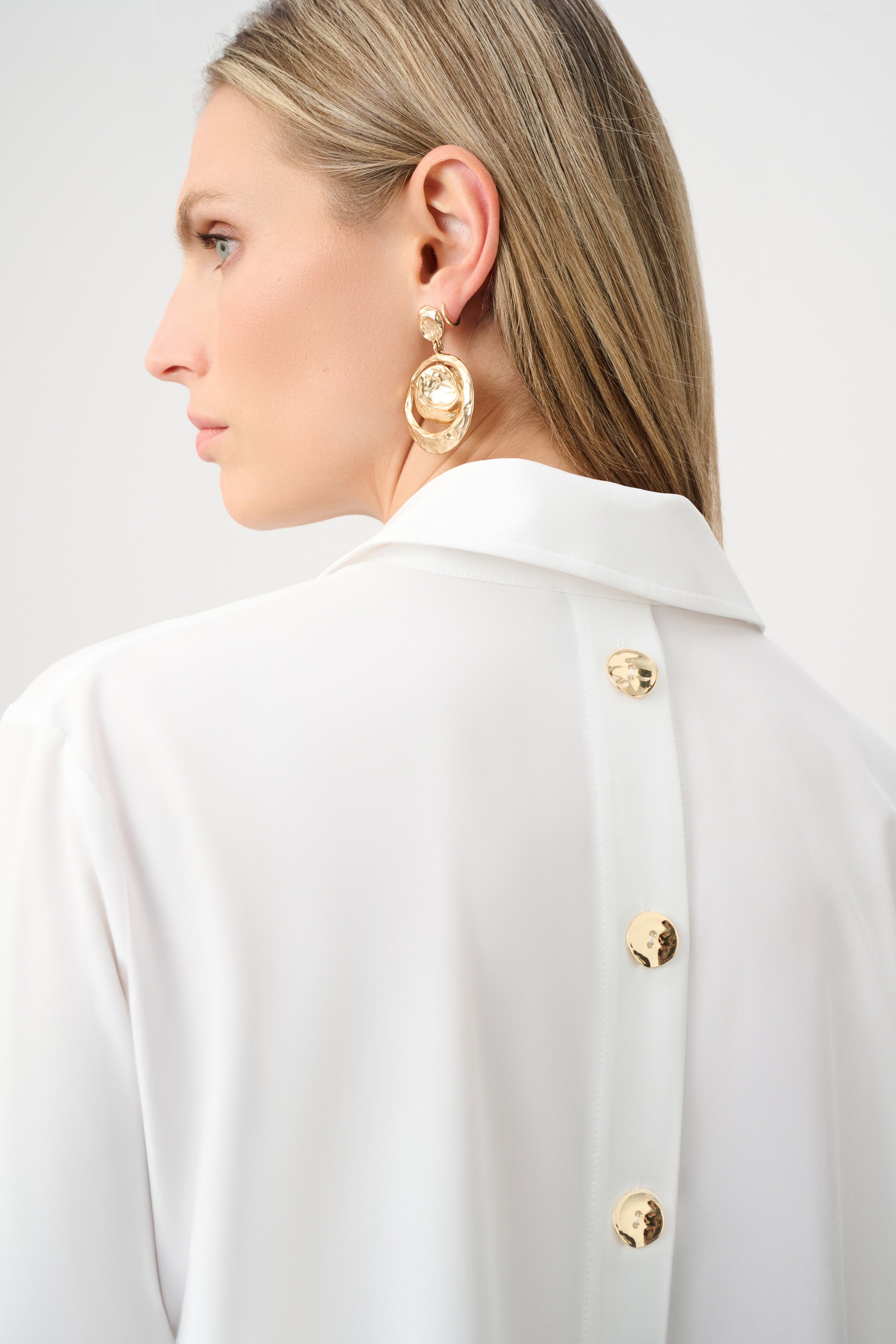 Ribkoff 263928 - Top in popeline con bottoni sul retro