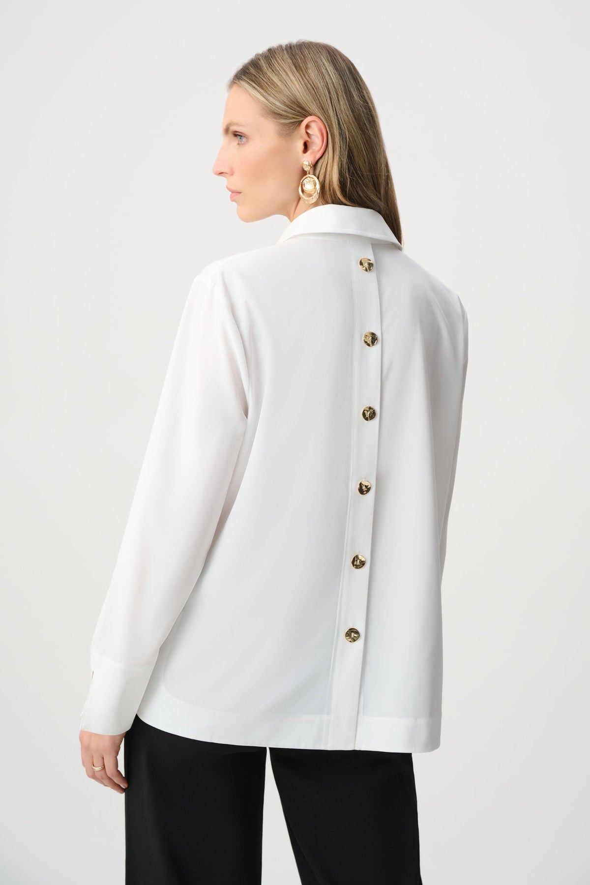 Ribkoff 263928 - Top in popeline con bottoni sul retro