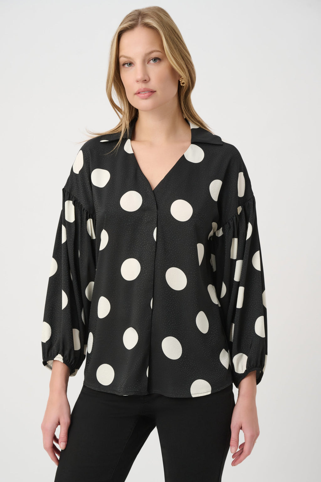 Ribkoff 264114 - Polka dot satin blouse