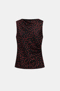 Ribkoff 264117 - Polka dot satin sleeveless top