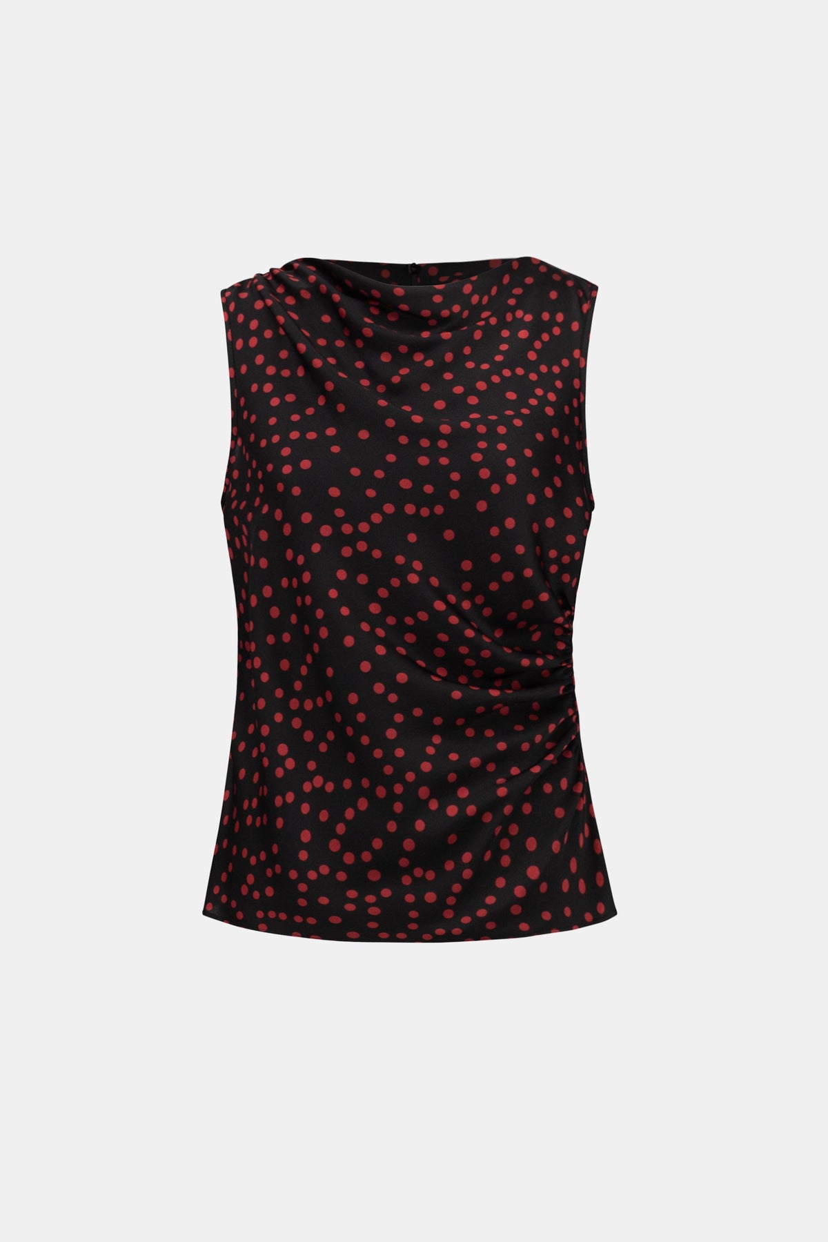 Ribkoff 264117 - Polka dot satin sleeveless top