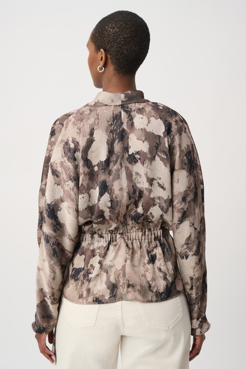 Ribkoff 264149 - Abstract print satin wrap top