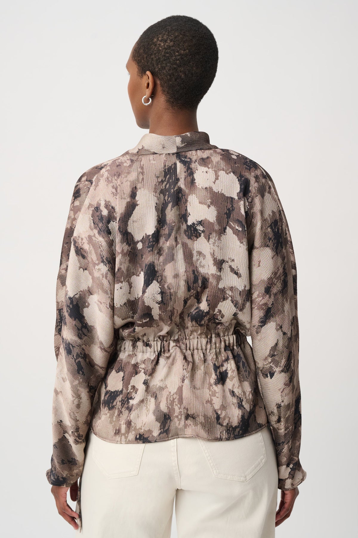 Ribkoff 264149 - Abstract print satin wrap top