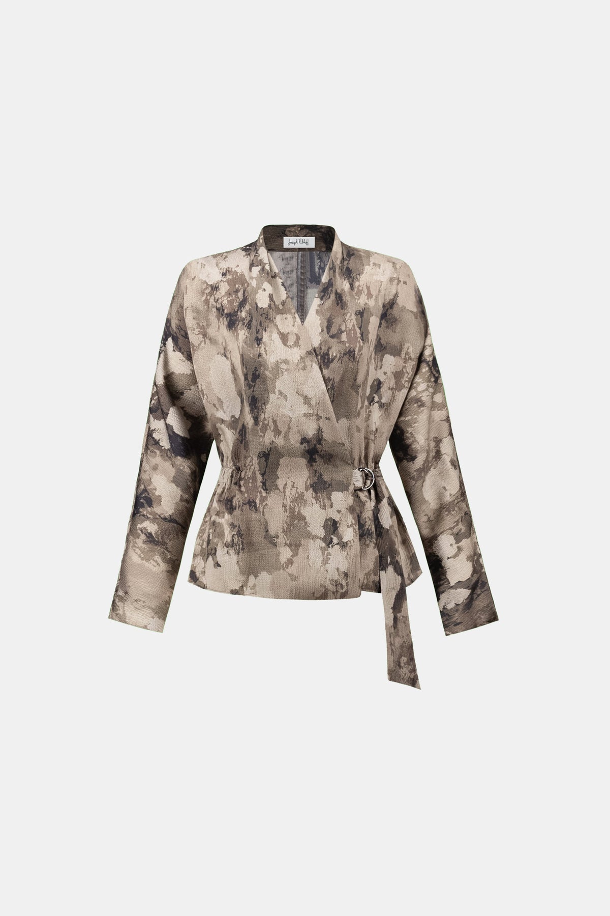 Ribkoff 264149 - Abstract print satin wrap top