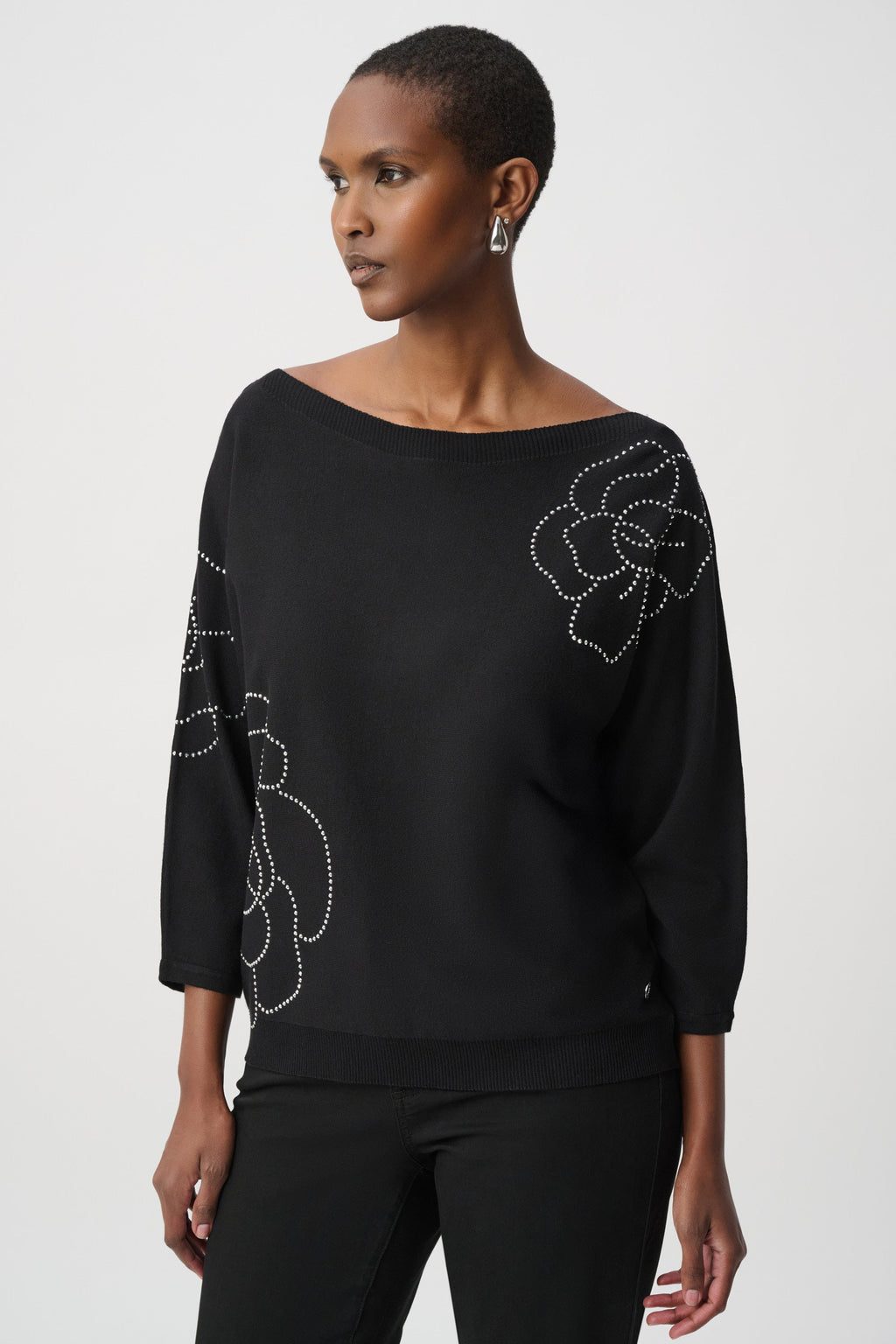 Ribkoff 264957 - Pull à applications florales