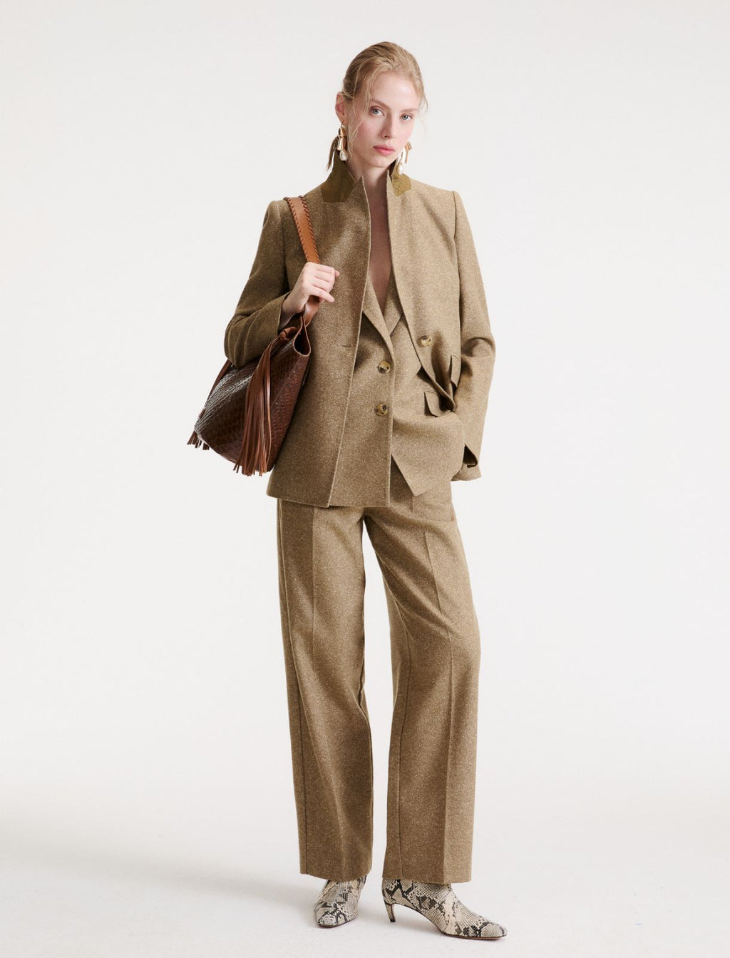 Marella MLLBACCA - Giacca in tweed con dettagli in jacquard - Vista 2