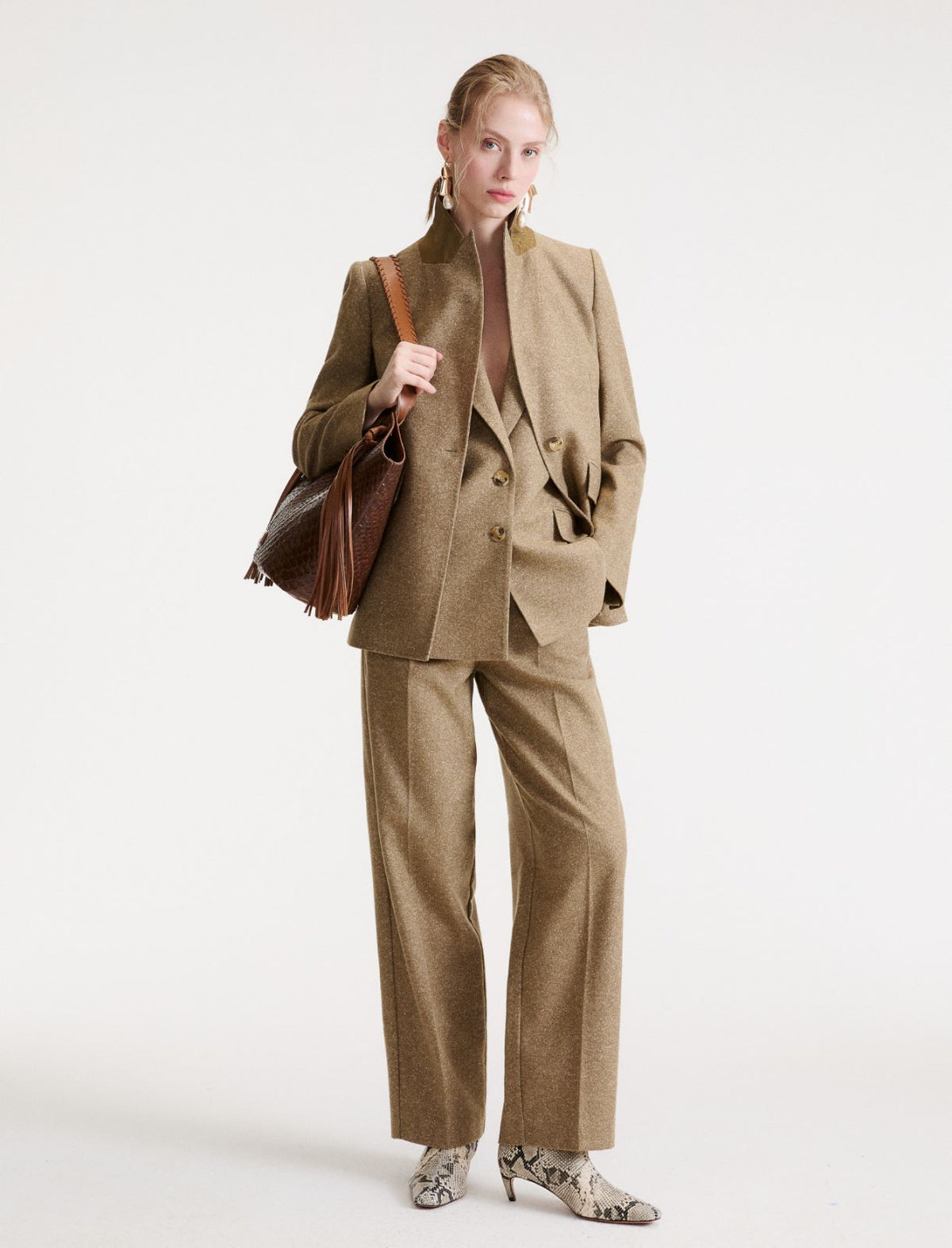 Marella MLLBACCA - Giacca in tweed con dettagli in jacquard - Vista 2