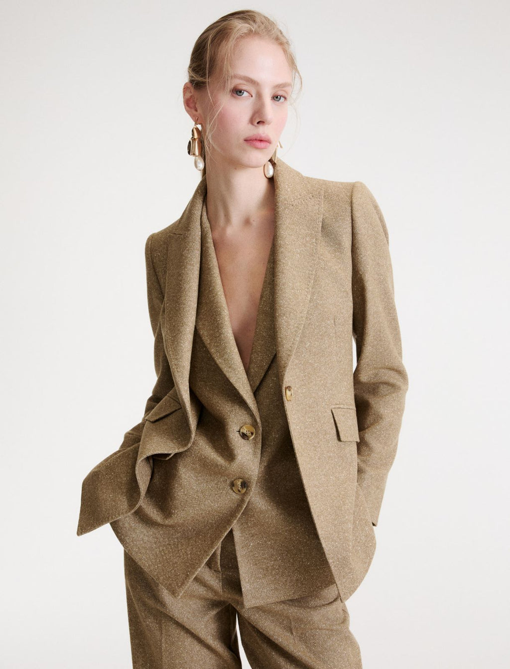 Marella MLLBACCA - Giacca in tweed con dettagli in jacquard - Vista 4