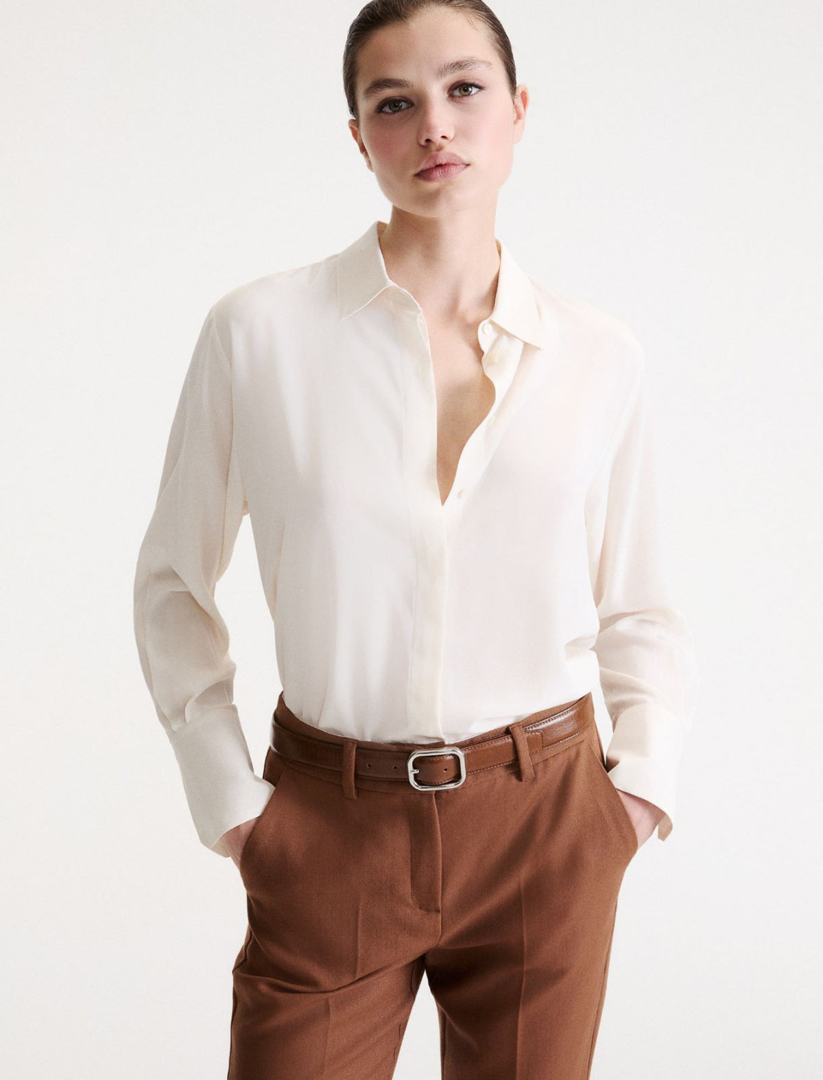 Marella MLLMATASSA - Camicia in seta lavata - Vista 4