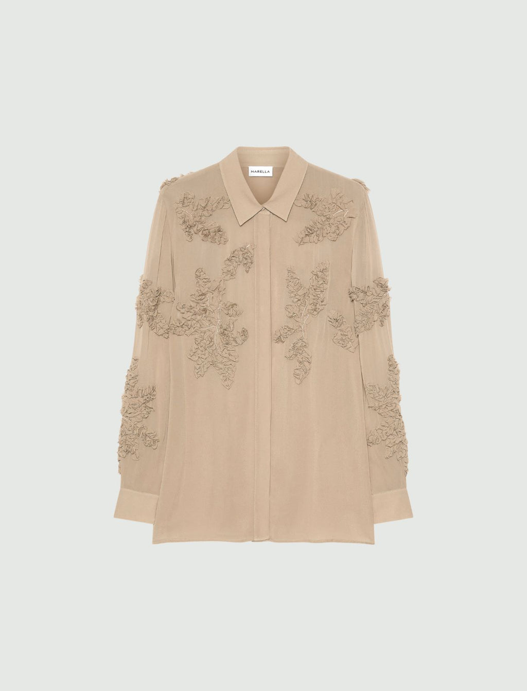 Marella MLLMAMBO - Camicia lunga ricamata - Vista 1