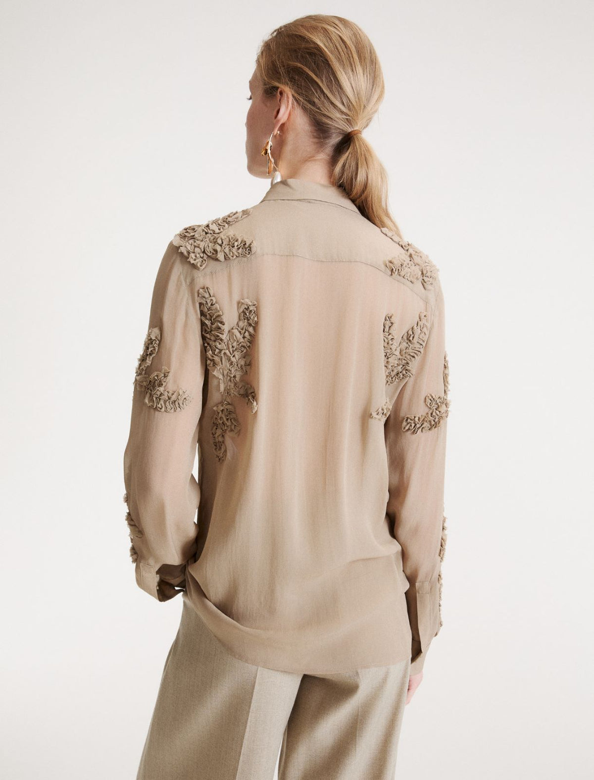 Marella MLLMAMBO - Camicia lunga ricamata - Vista 3
