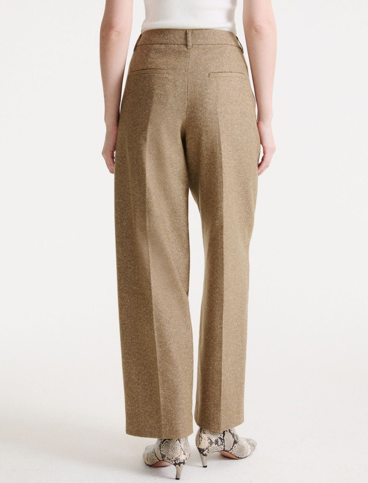Marella MLLPOGGIO - Pantalone in tweed di lana e seta - Vista 3