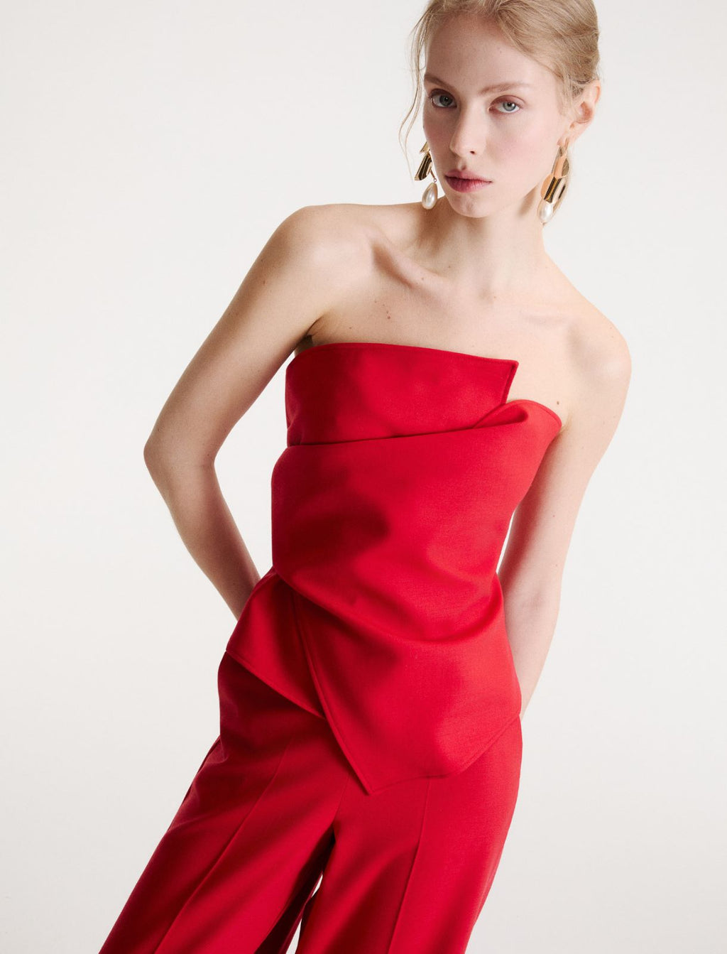 Marella MLLSUB - Top bustier in twill stretch - Vista 4