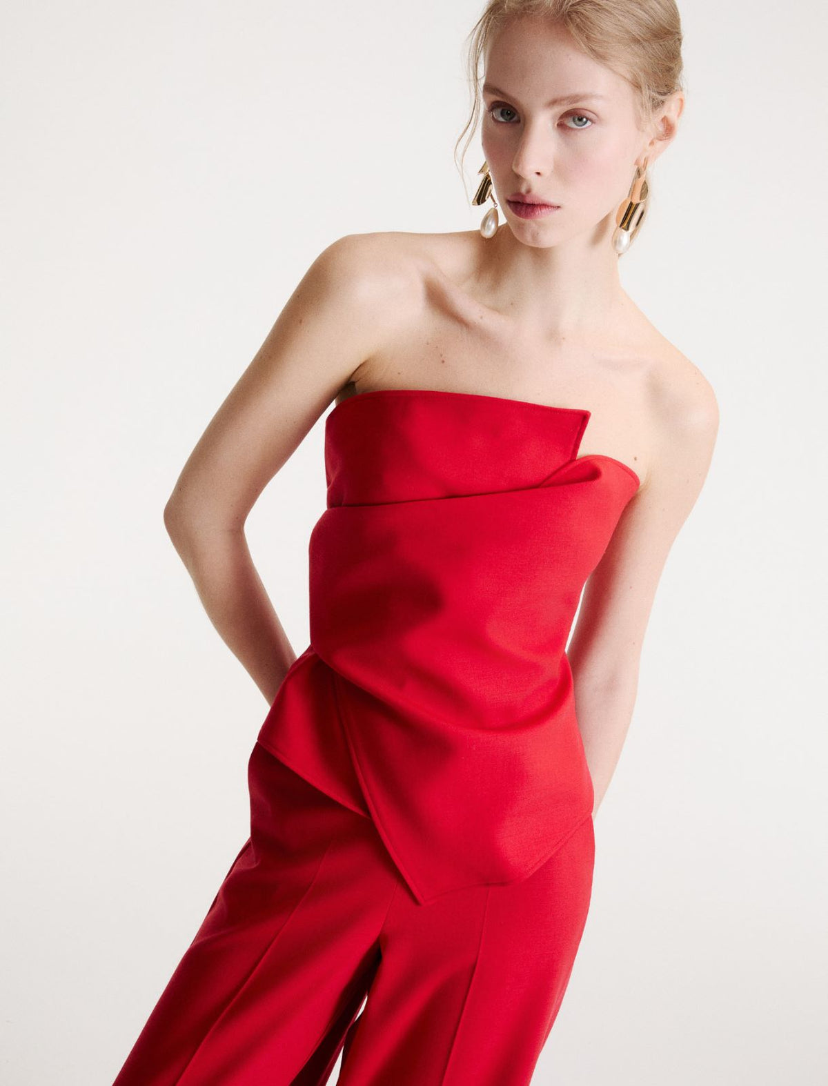 Marella MLLSUB - Top bustier in twill stretch - Vista 4