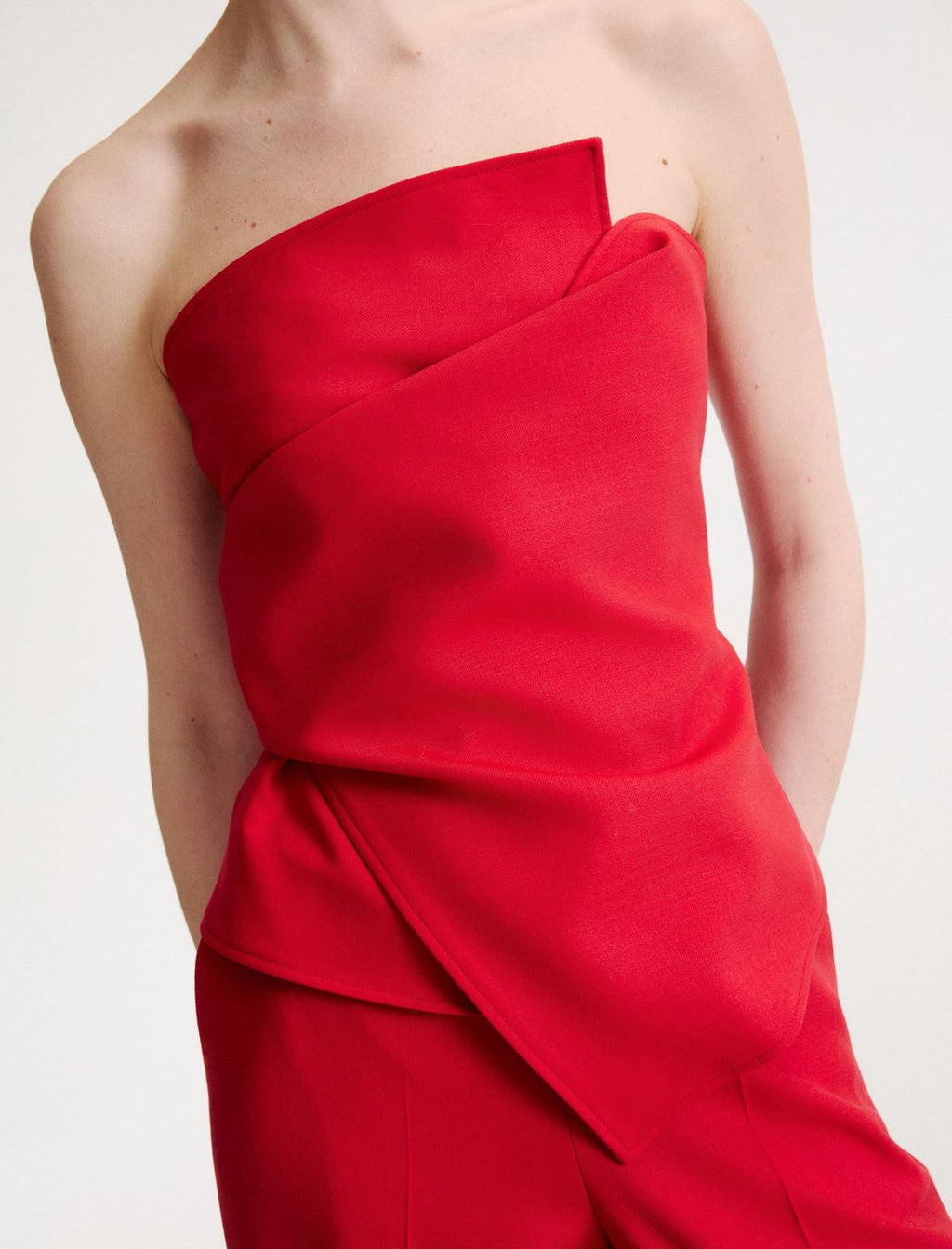 Marella MLLSUB - Top bustier in twill stretch - Vista 5