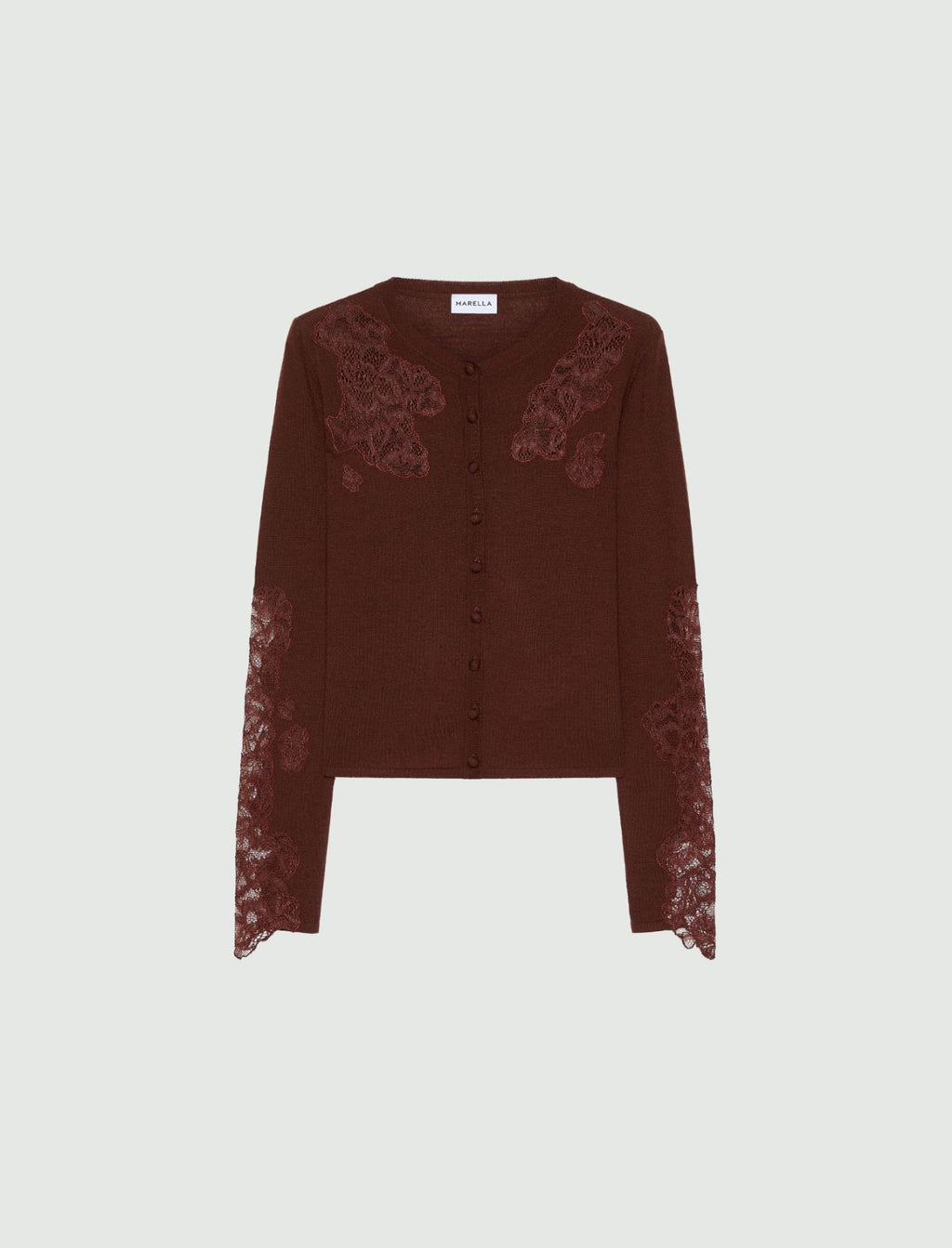 Marella MLLCARIOCA - Cardigan con intarsi in pizzo - Vista 1