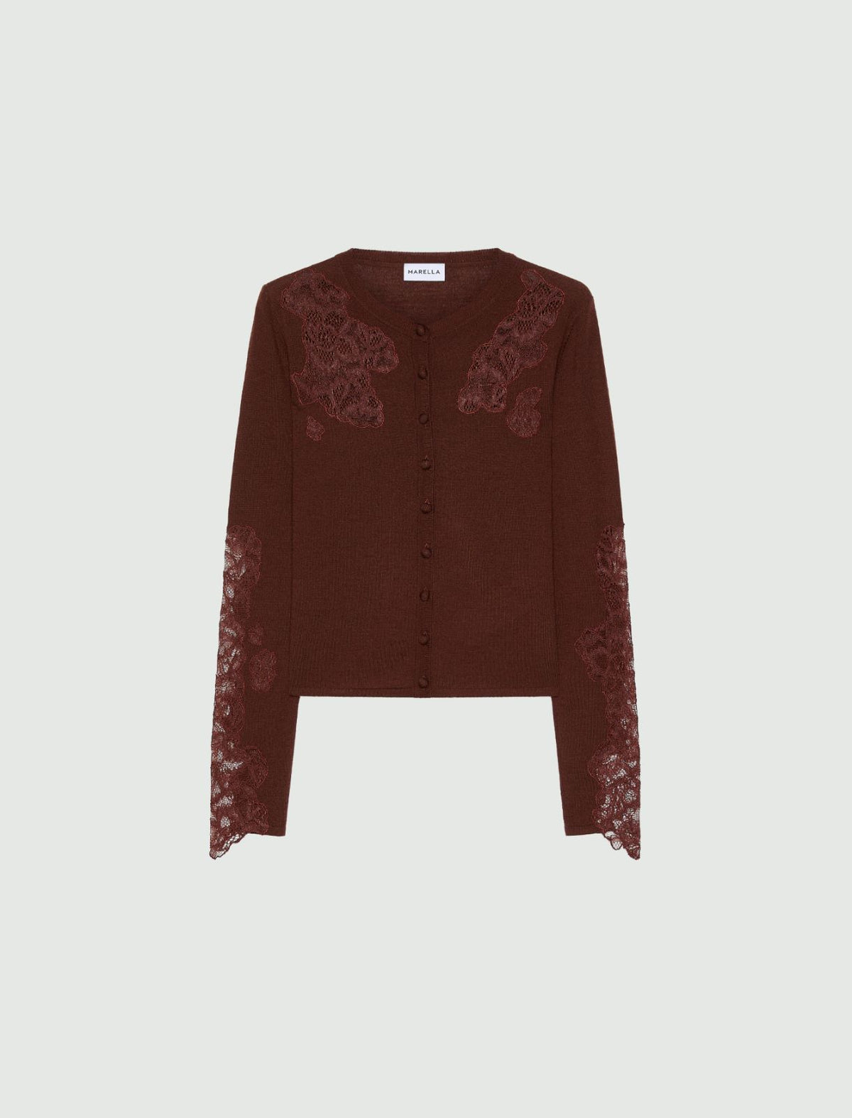Marella MLLCARIOCA - Cardigan con intarsi in pizzo - Vista 1