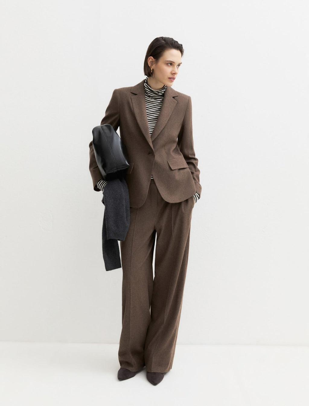 Emme Marella EMMASTRO - Blazer monopetto in flanella stretch - Vista 1