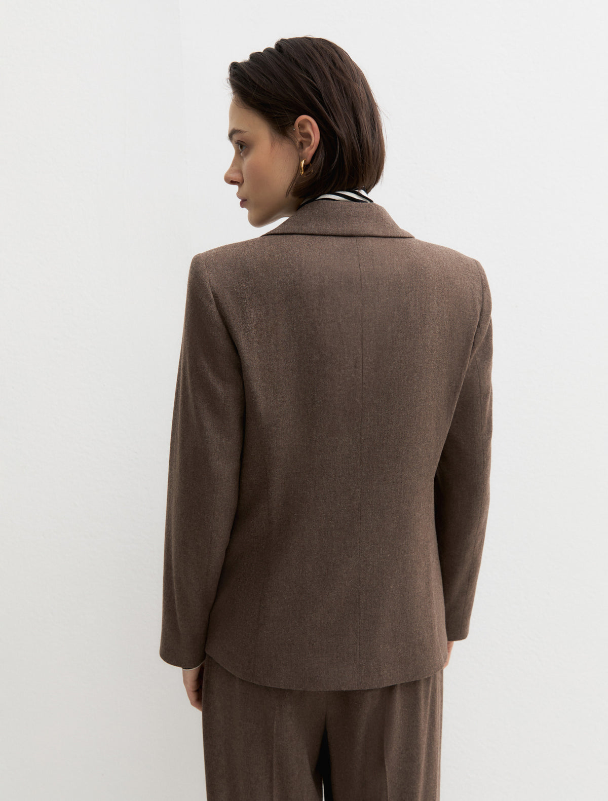 Emme Marella EMMASTRO - Blazer monopetto in flanella stretch - Vista 8