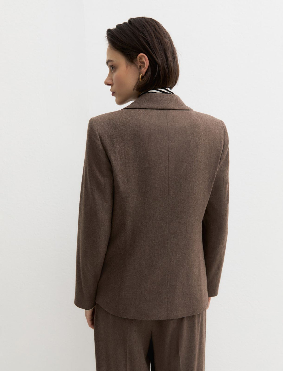 Emme Marella EMMASTRO - Blazer monopetto in flanella stretch - Vista 2