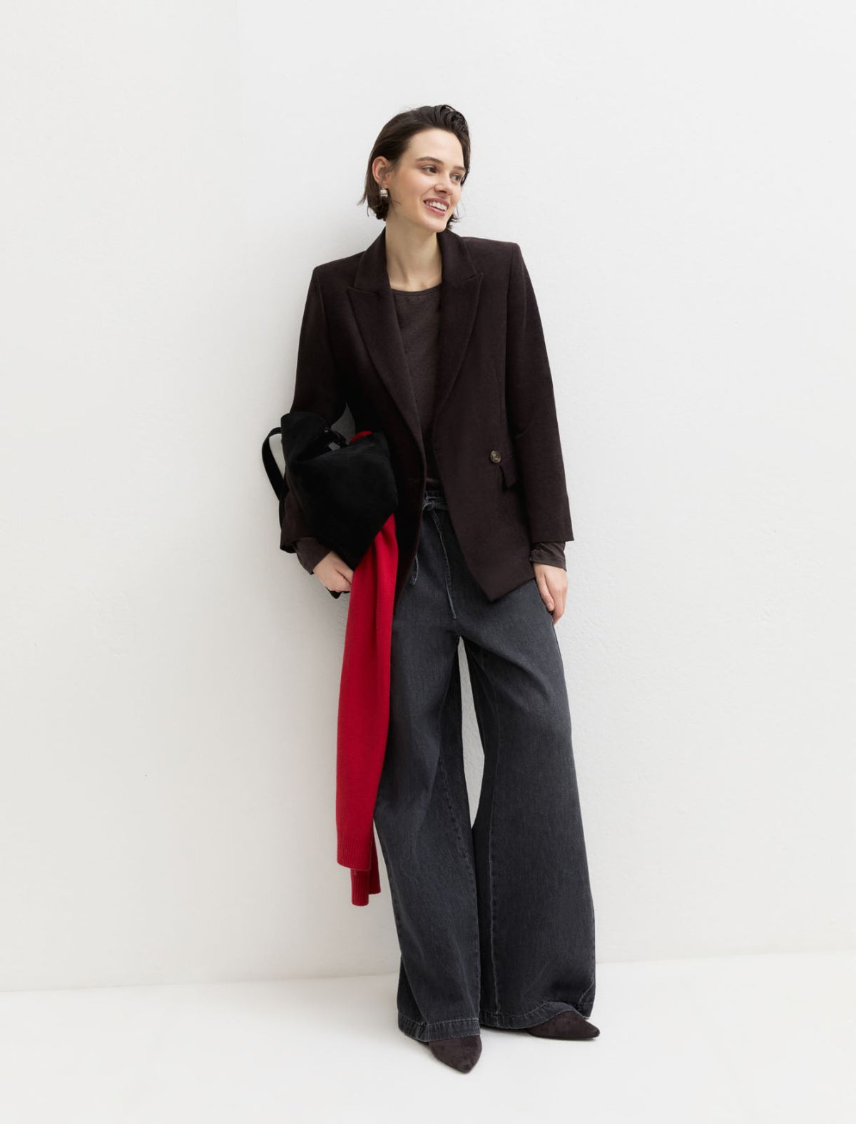 Emme Marella EMMPONTE - Blazer doppiopetto in ciniglia stretch - Vista 1