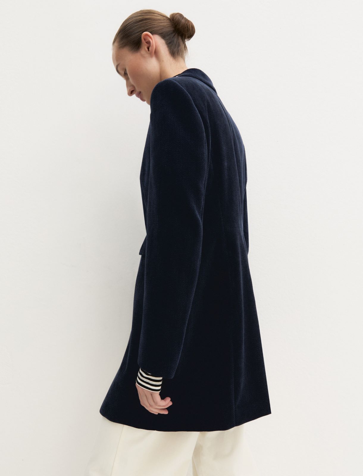 Emme Marella EMMVERVE - Cappotto in ciniglia stretch - Vista 3