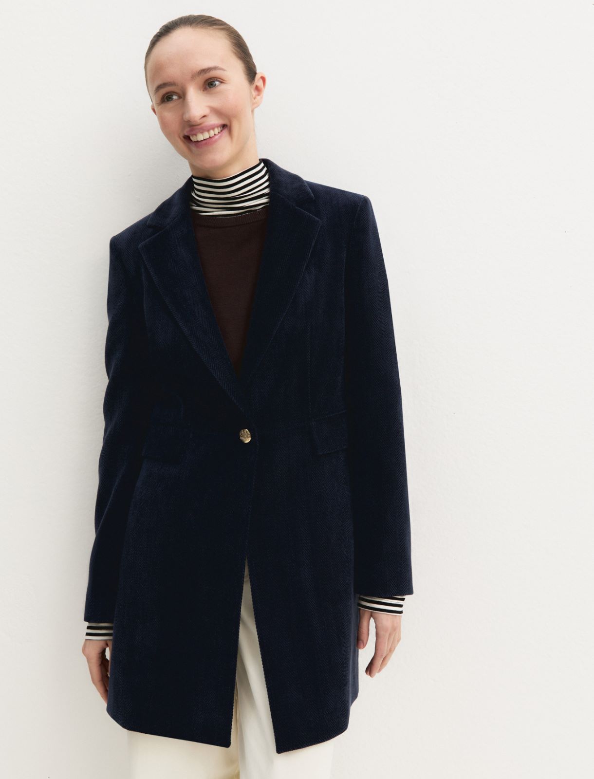 Emme Marella EMMVERVE - Cappotto in ciniglia stretch - Vista 5