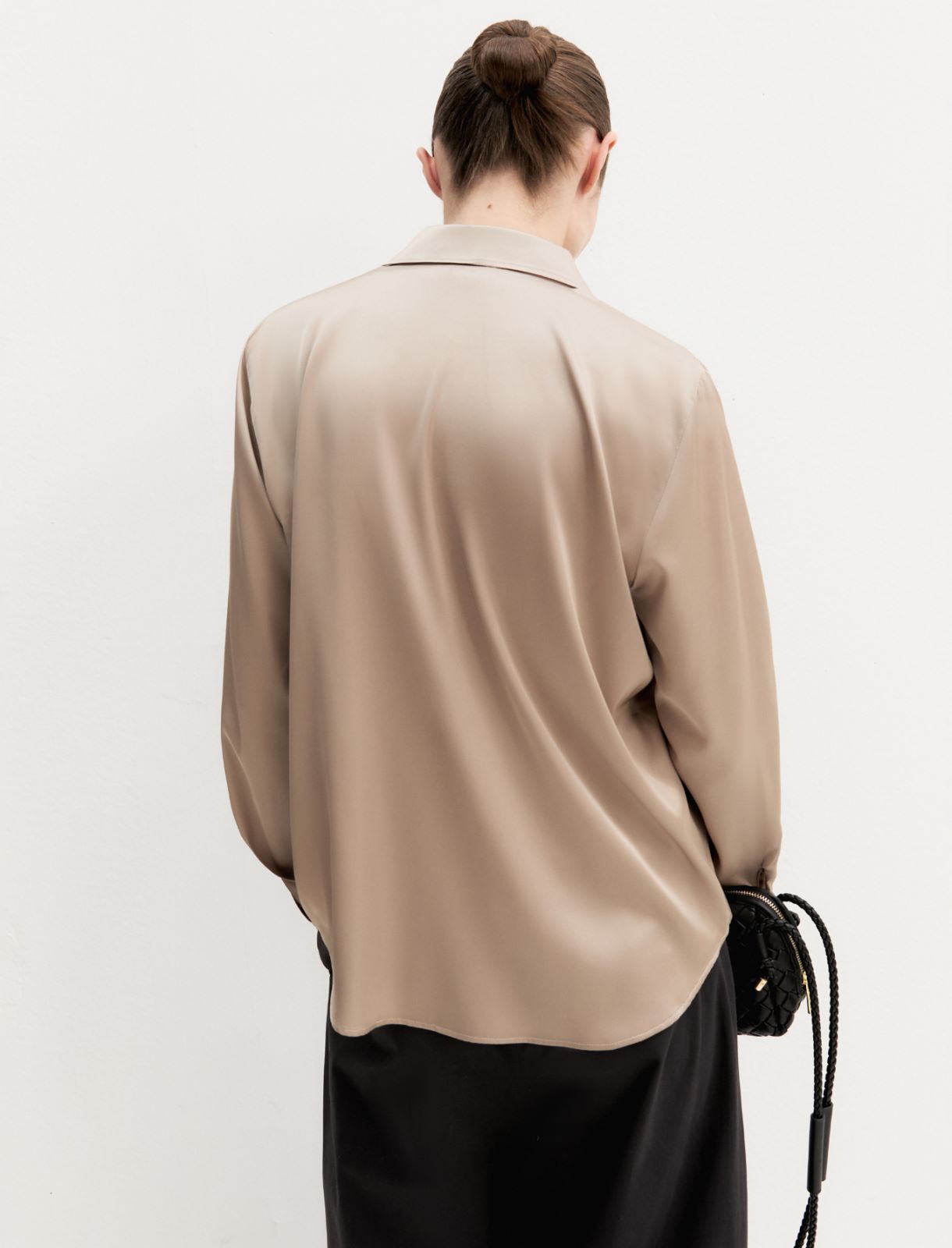 Emme Marella EMMEDRO - Camicia in raso stretch - Vista 2