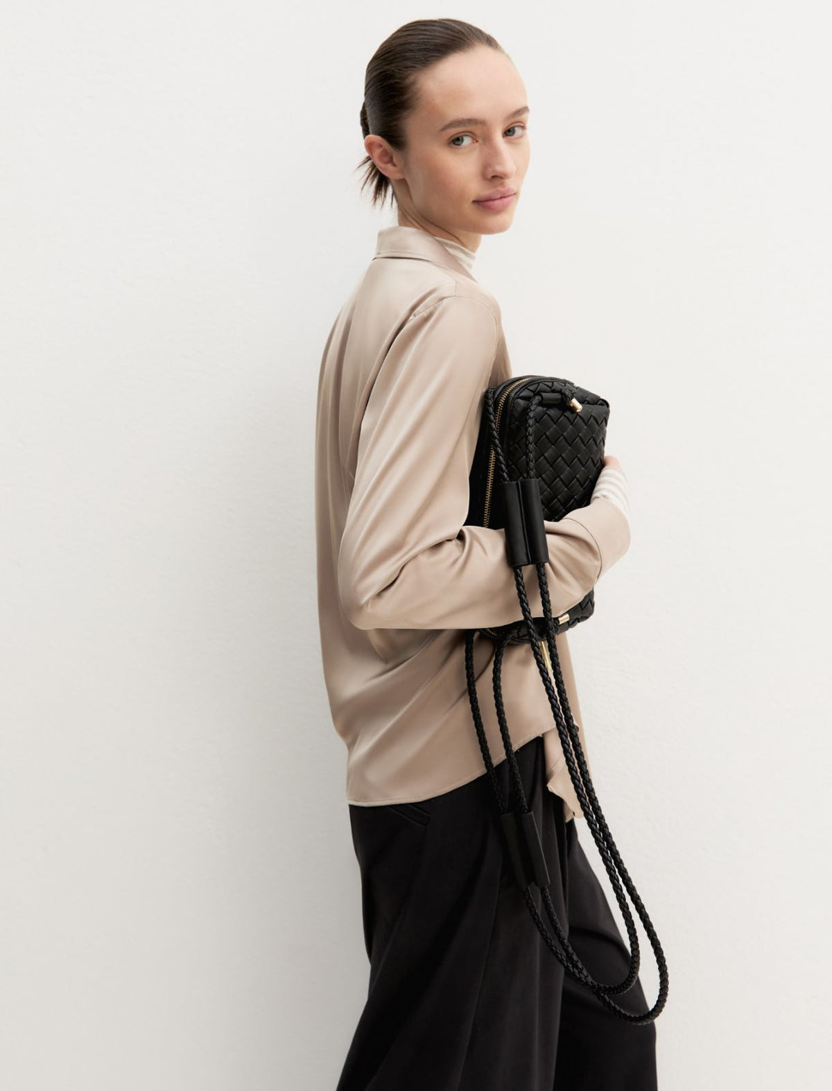 Emme Marella EMMEDRO - Camicia in raso stretch - Vista 3