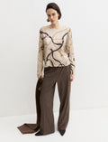 Emme Marella EMMEFFETTO - Blusa in twill di viscosa