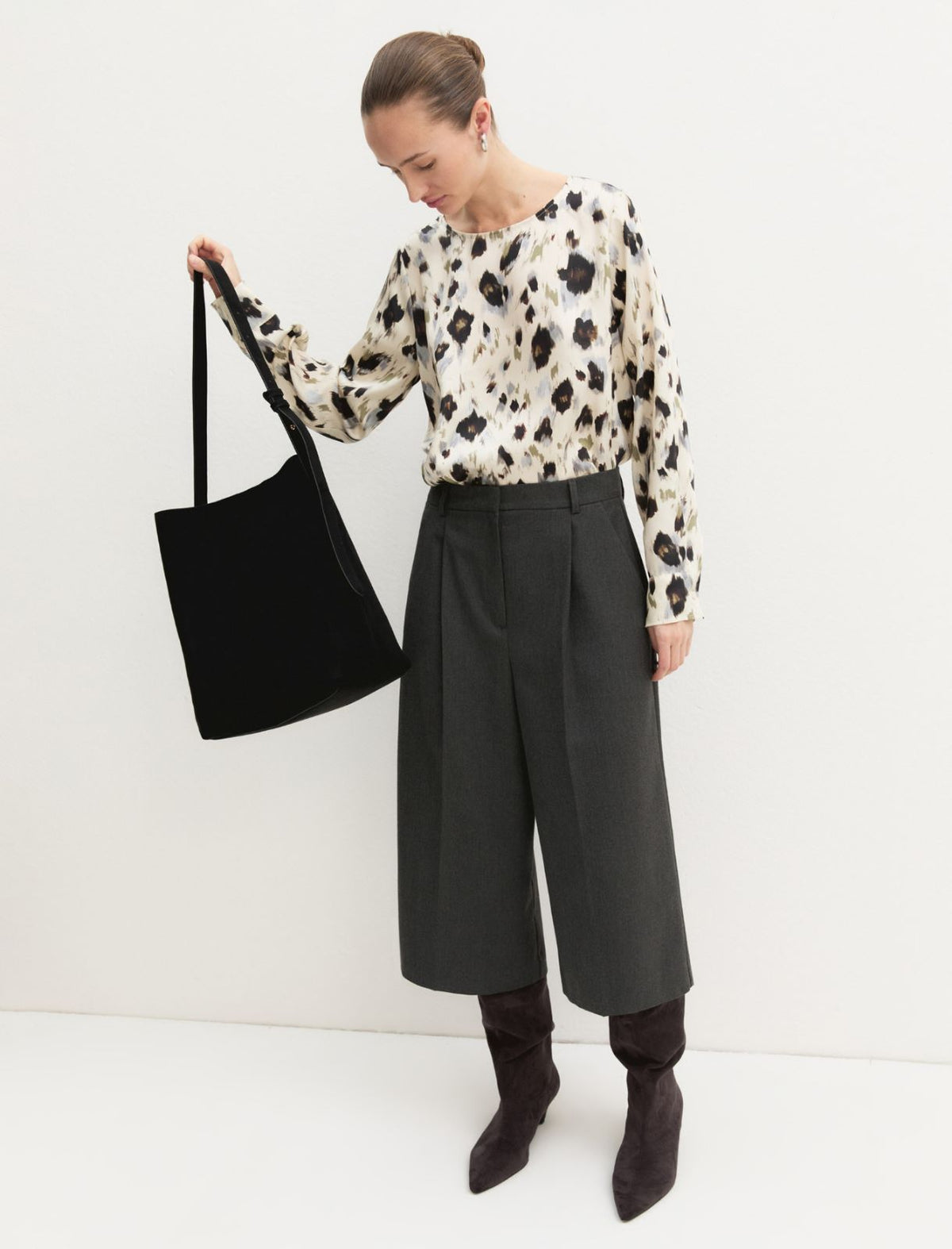 Emme Marella EMMREGNO - Blusa in twill stampato - Vista 1