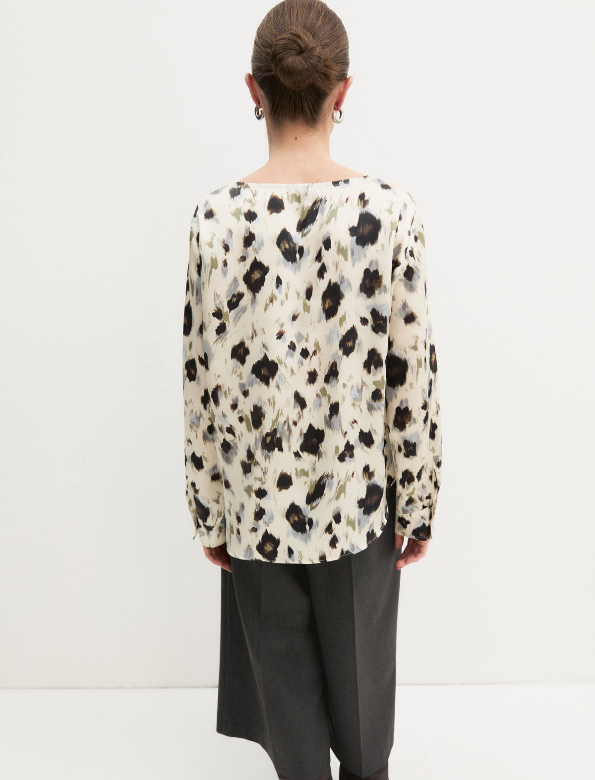 Emme Marella EMMREGNO - Blusa in twill stampato - Vista 8