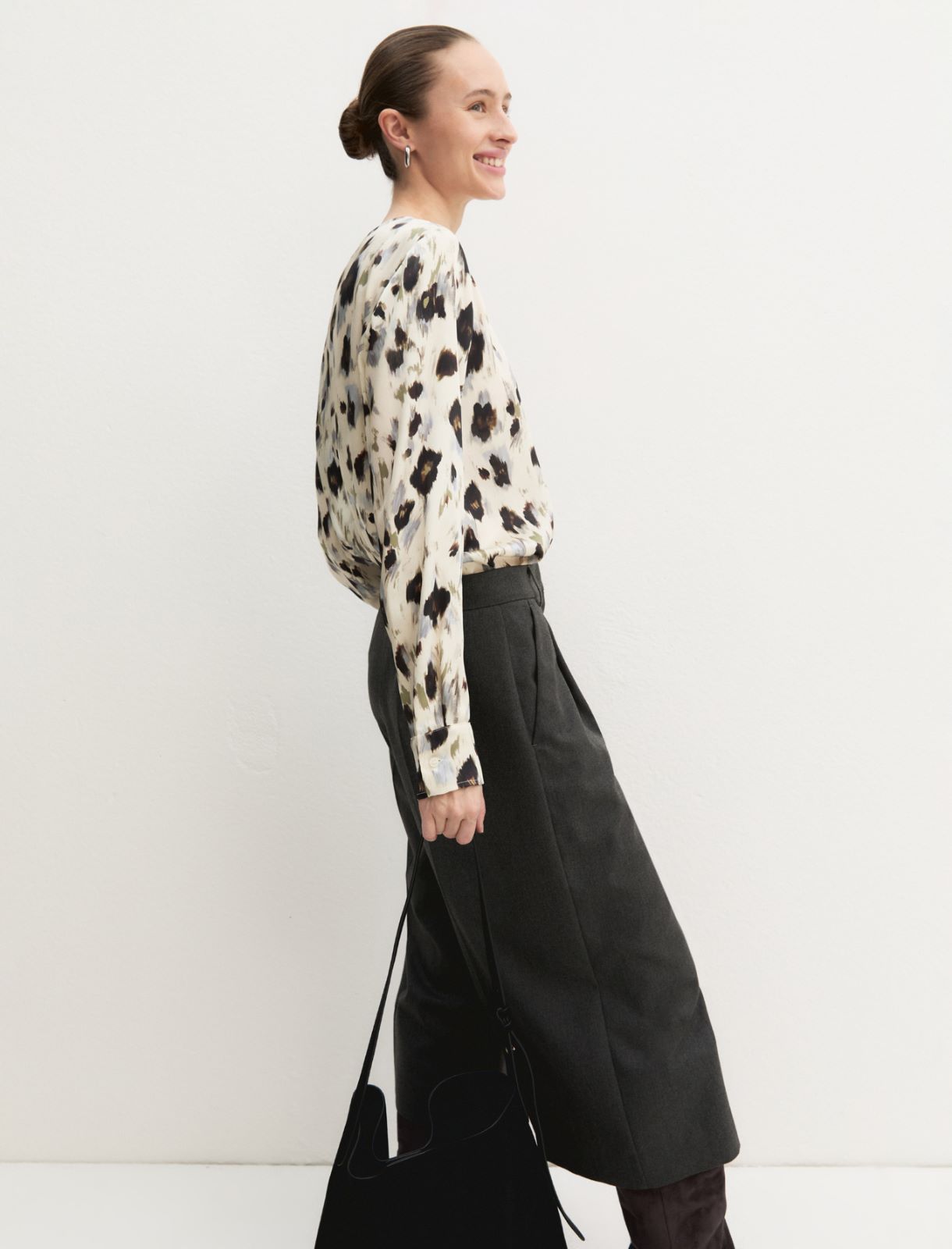 Emme Marella EMMREGNO - Blusa in twill stampato - Vista 4