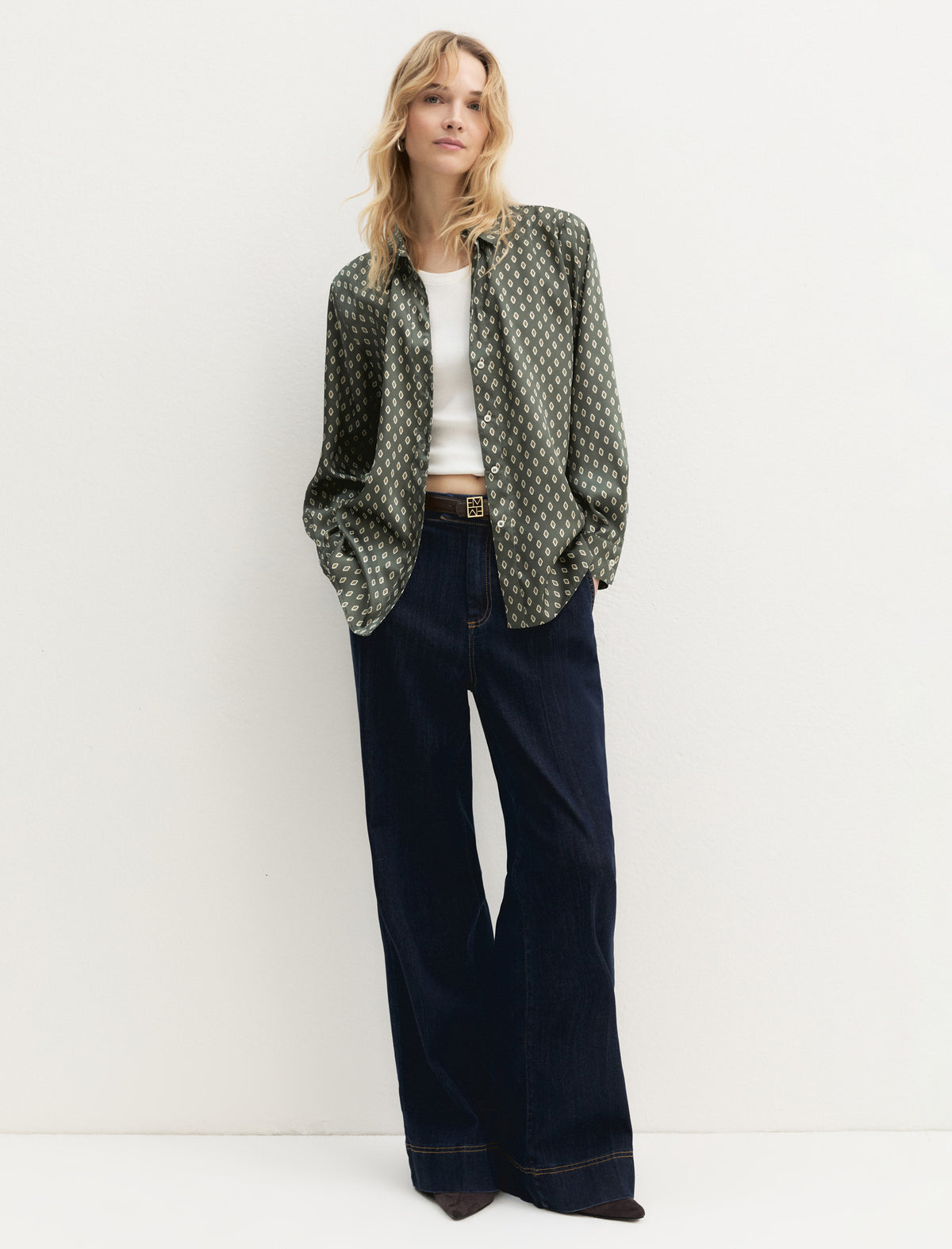 Emme Marella EMMDUOMO - Camicia in twill stampato - Vista 7