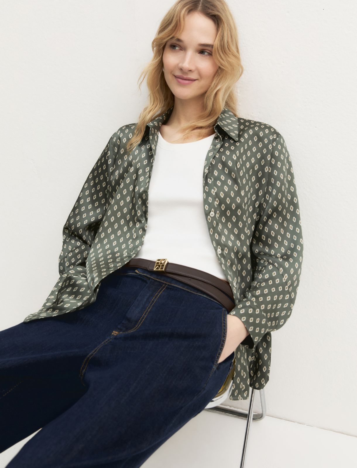 Emme Marella EMMDUOMO - Camicia in twill stampato - Vista 4