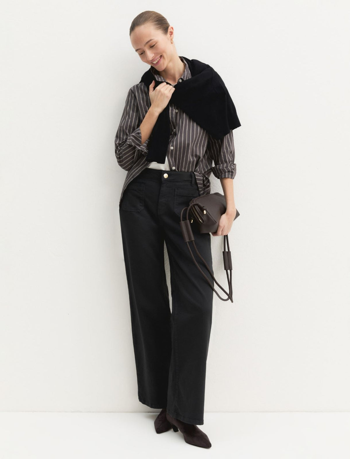 Emme Marella EMMRIDENTE - Pantalone in gabardina stretch - Vista 4