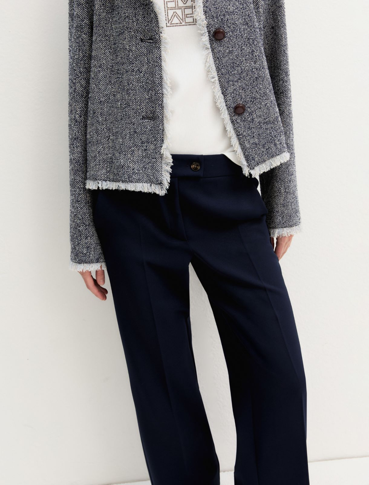 Emme Marella EMMGHINEA - Pantalone dritto stretch - Vista 5