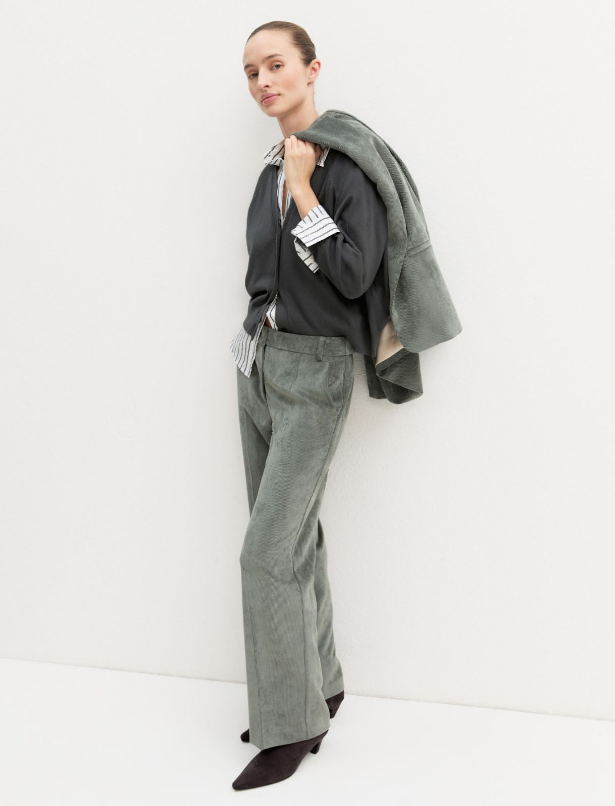 Emme Marella EMMDRAGHI - Pantalone in velluto a coste stretch - Vista 1