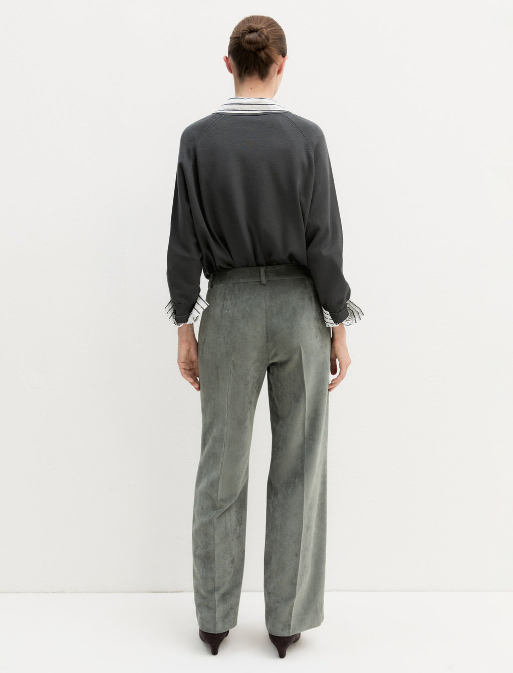 Emme Marella EMMDRAGHI - Pantalone in velluto a coste stretch - Vista 8