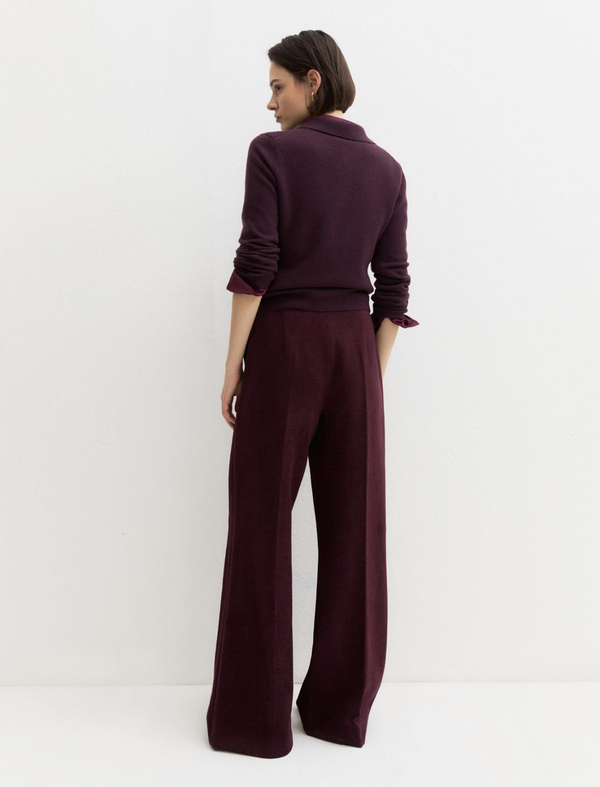 Emme Marella EMMEGIZIO2 - Pantalone a vita alta in ciniglia stretch - Vista 2
