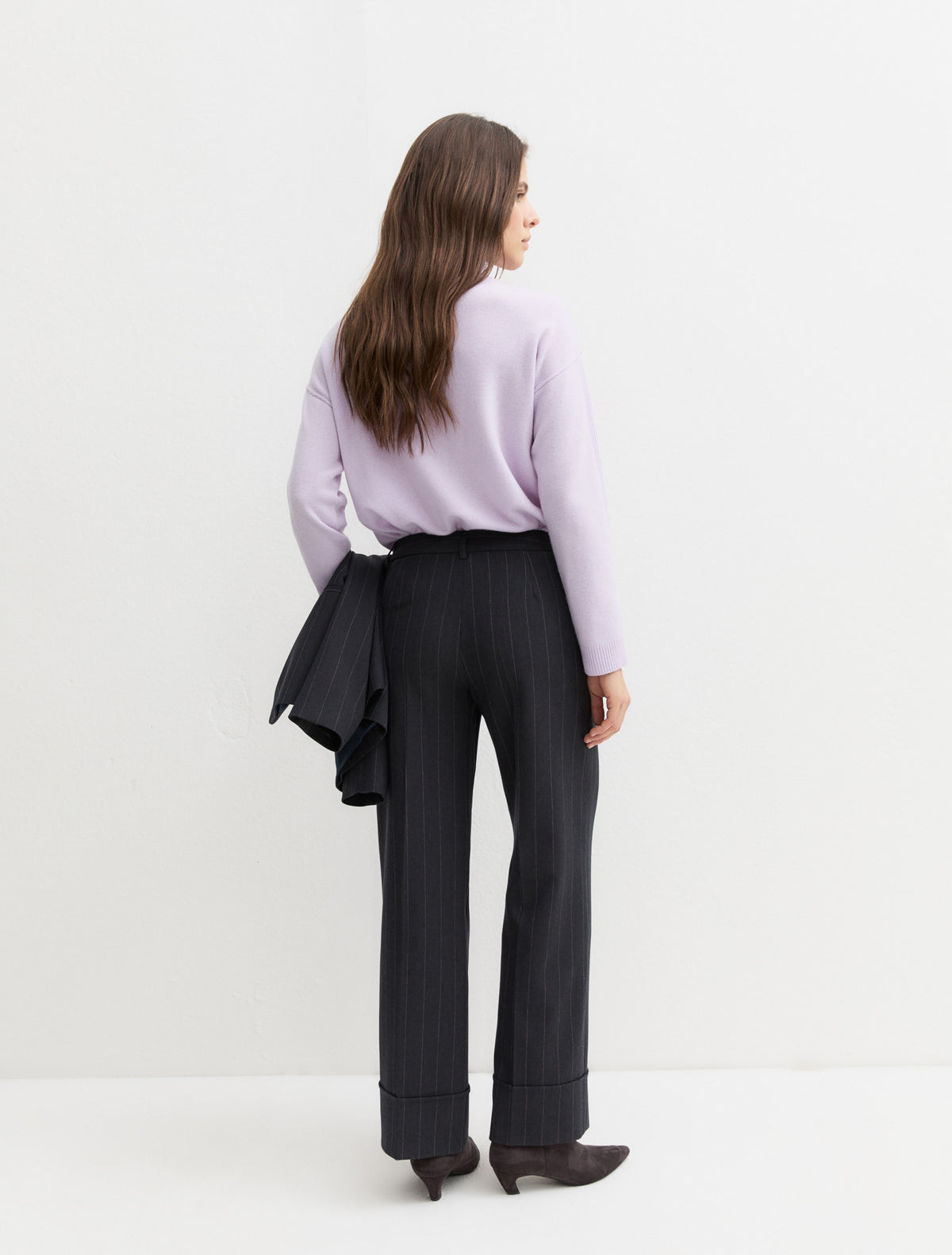 Emme Marella EMMPENTOLA2 - Pantalone dritto in gabardina stretch - Vista 8