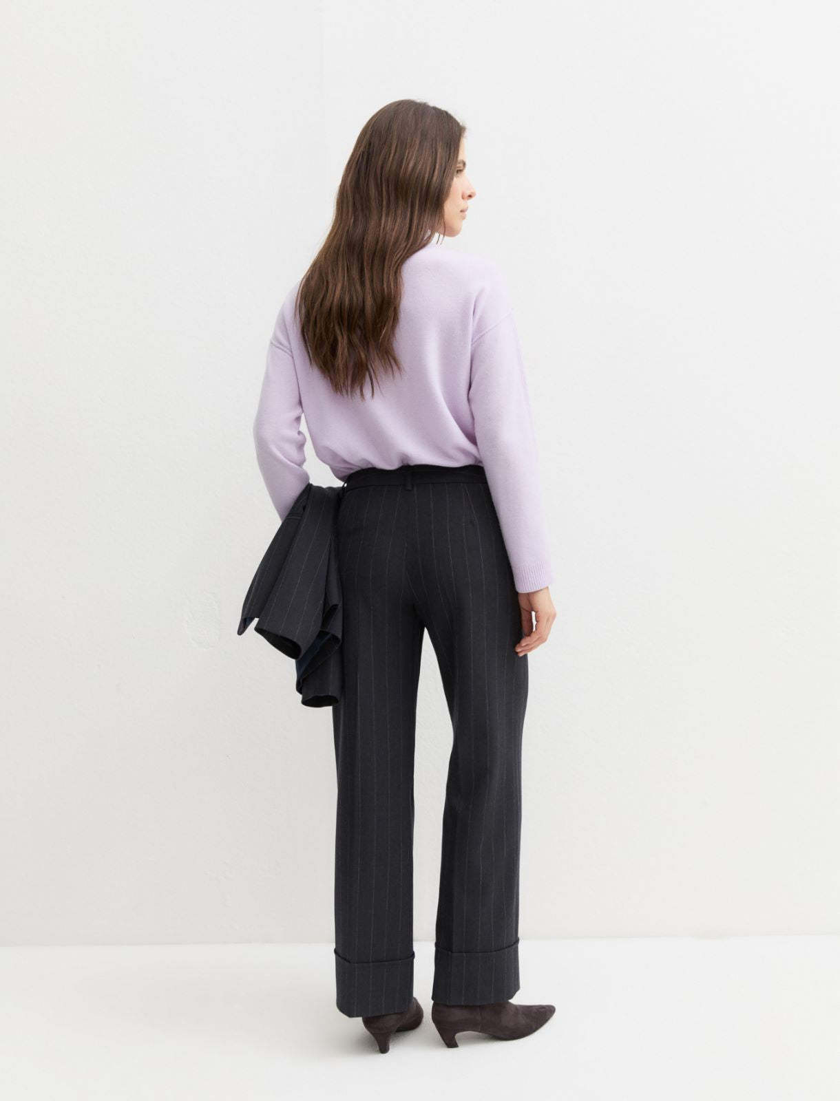 Emme Marella EMMPENTOLA2 - Pantalone dritto in gabardina stretch - Vista 2