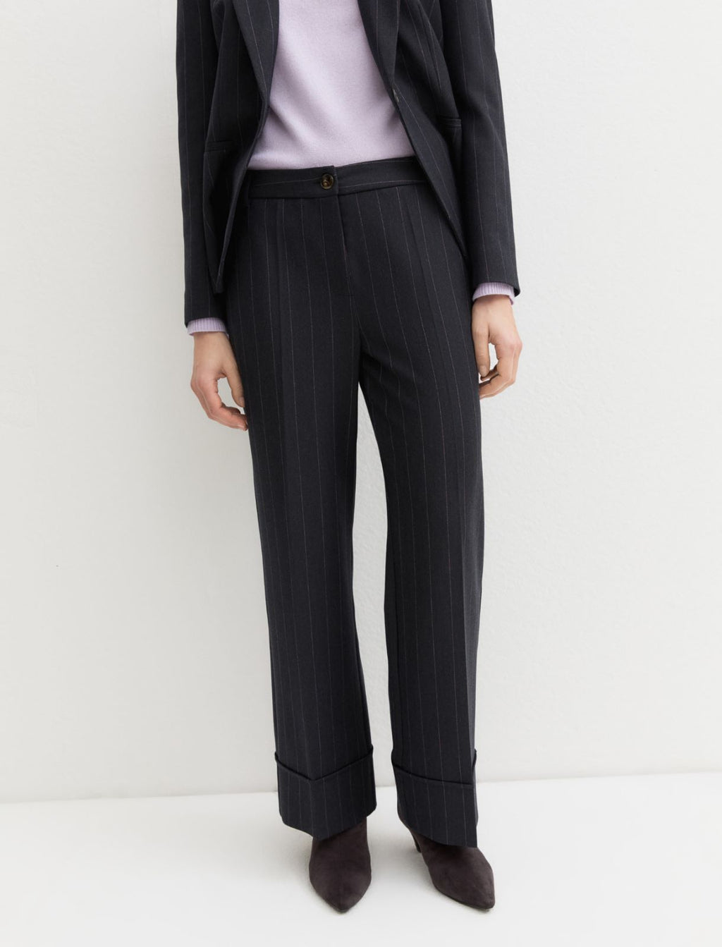 Emme Marella EMMPENTOLA2 - Pantalone dritto in gabardina stretch - Vista 5