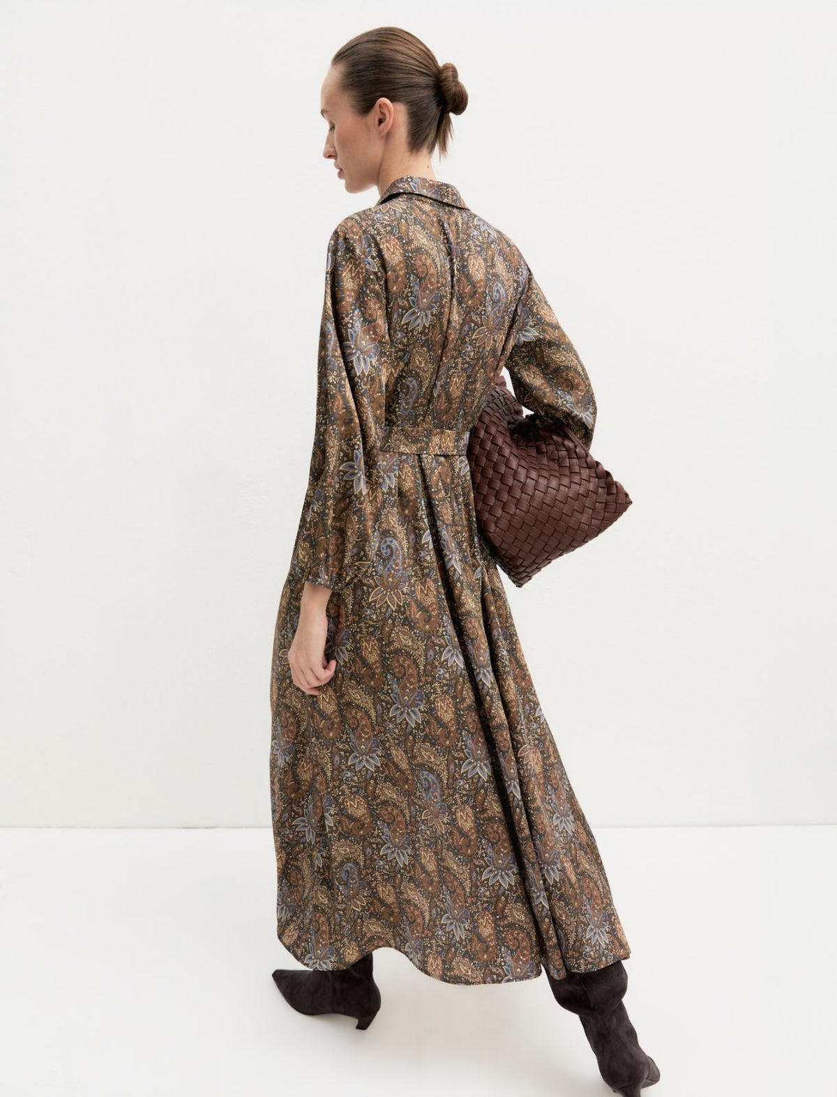 Emme Marella EMMPASSO - Chemisier lungo in twill stampato - Vista 2