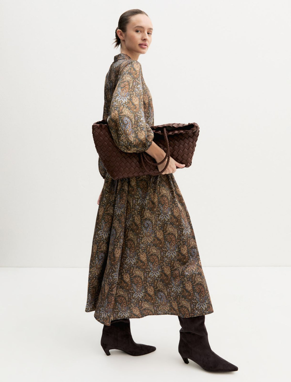 Emme Marella EMMPASSO - Chemisier lungo in twill stampato - Vista 4