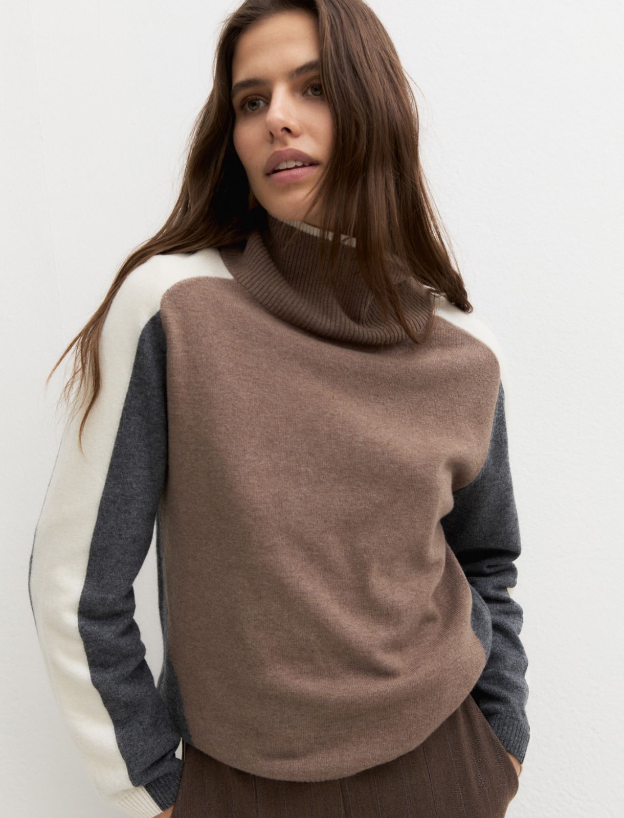Emme Marella EMMBABA - Maglia a collo alto in lana e cashmere - Vista 5