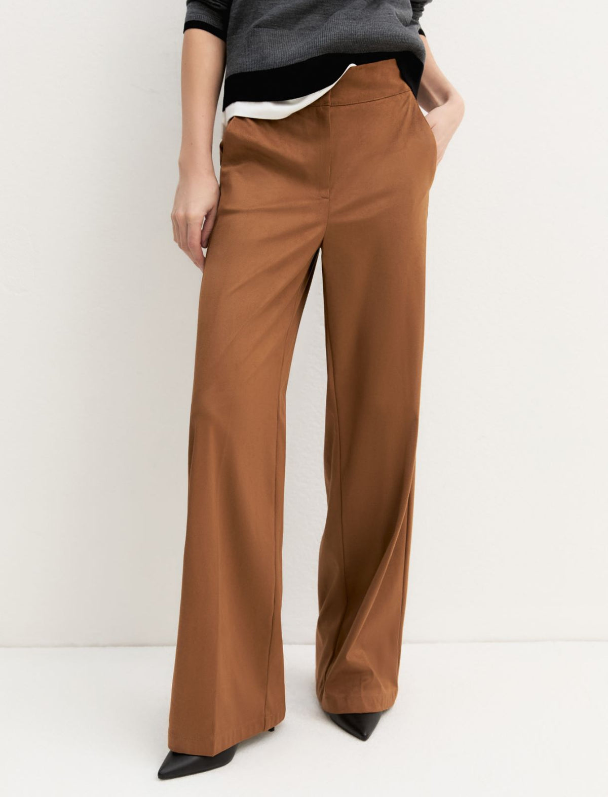 Emme Marella EMMPALATO - Pantalone dritto in jersey stretch - Vista 5